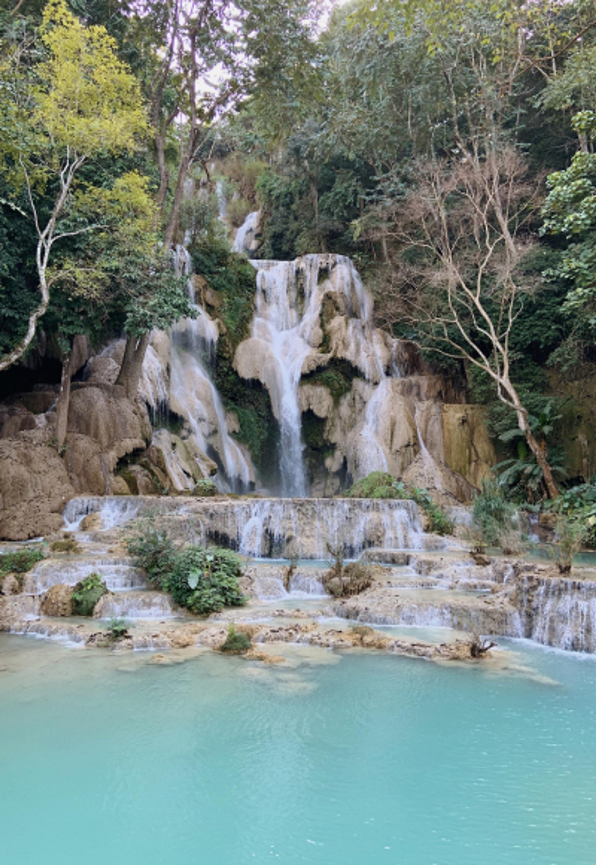 Visit Kuang Si Waterfalls