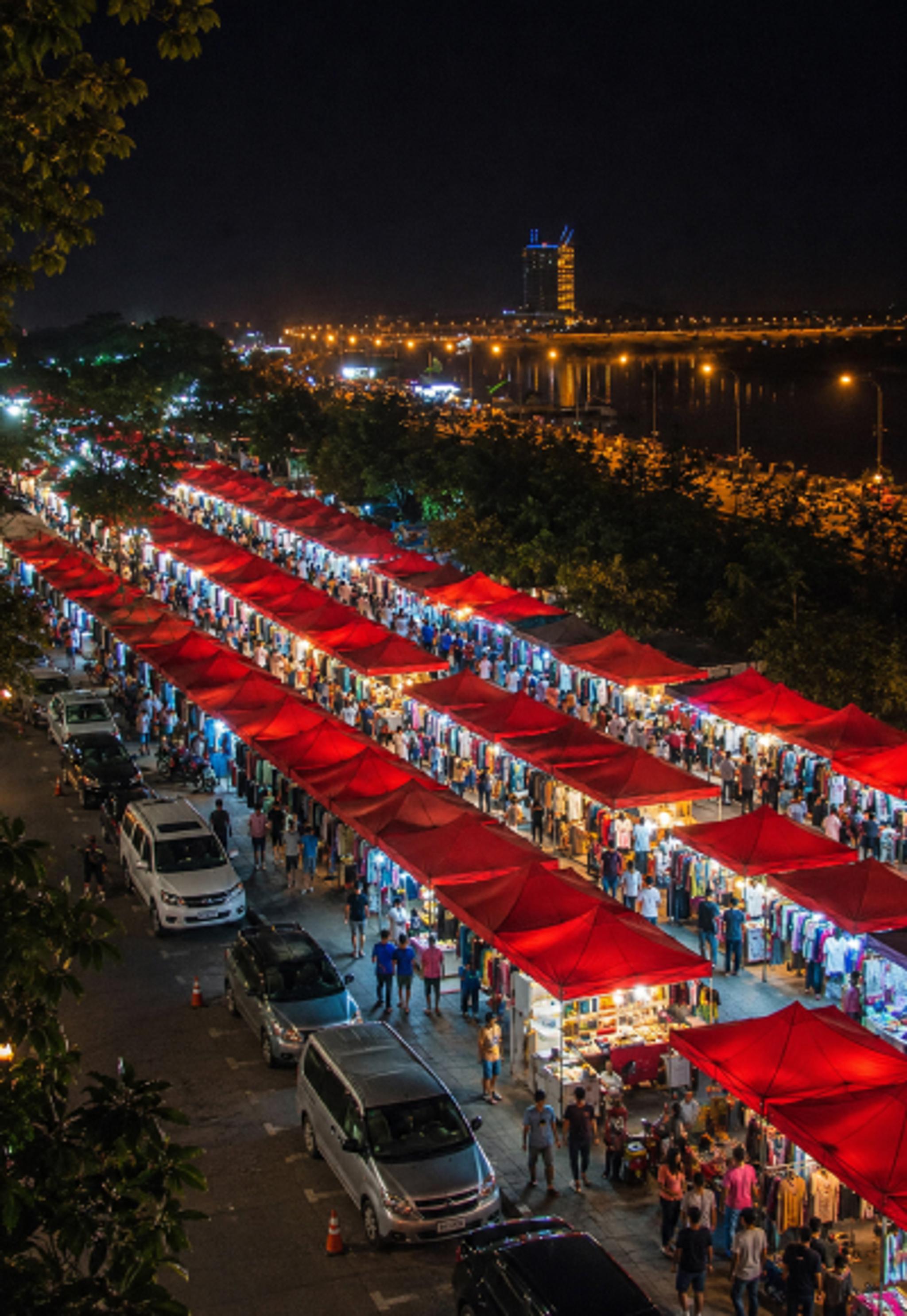 Walk Through the Vientiane Night Market